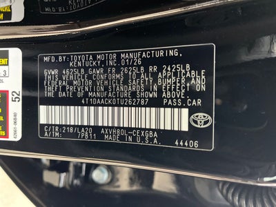 2026 Toyota Camry XLE