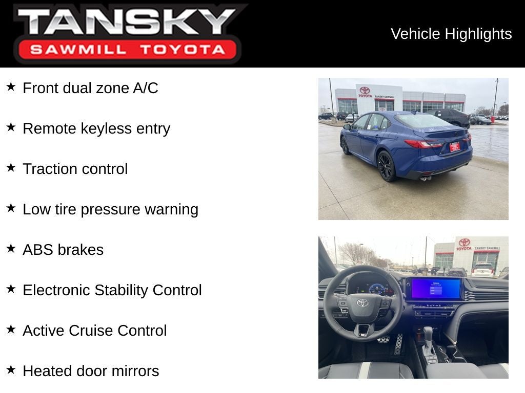 2026 Toyota Camry SE AWD