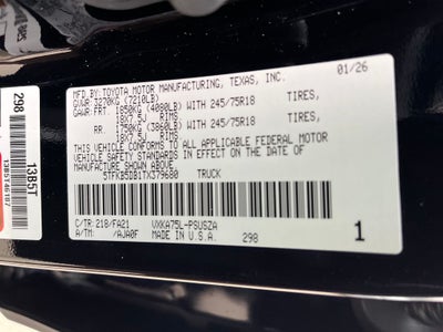 2026 Toyota Tundra SR