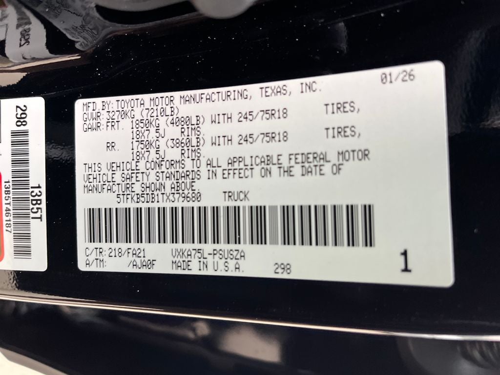 2026 Toyota Tundra SR