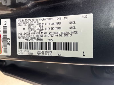 2026 Toyota Tundra SR5