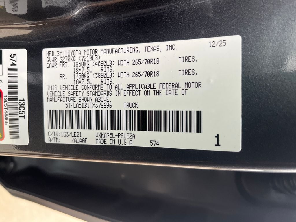 2026 Toyota Tundra SR5