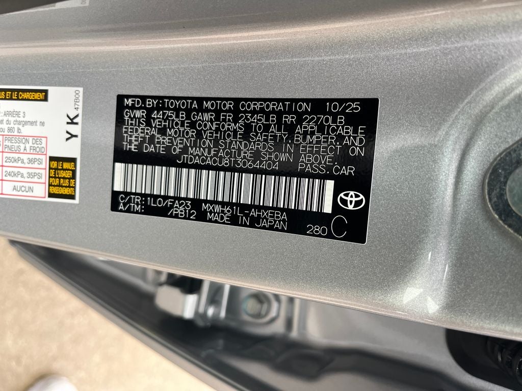 2026 Toyota Prius Plug-in Hybrid SE