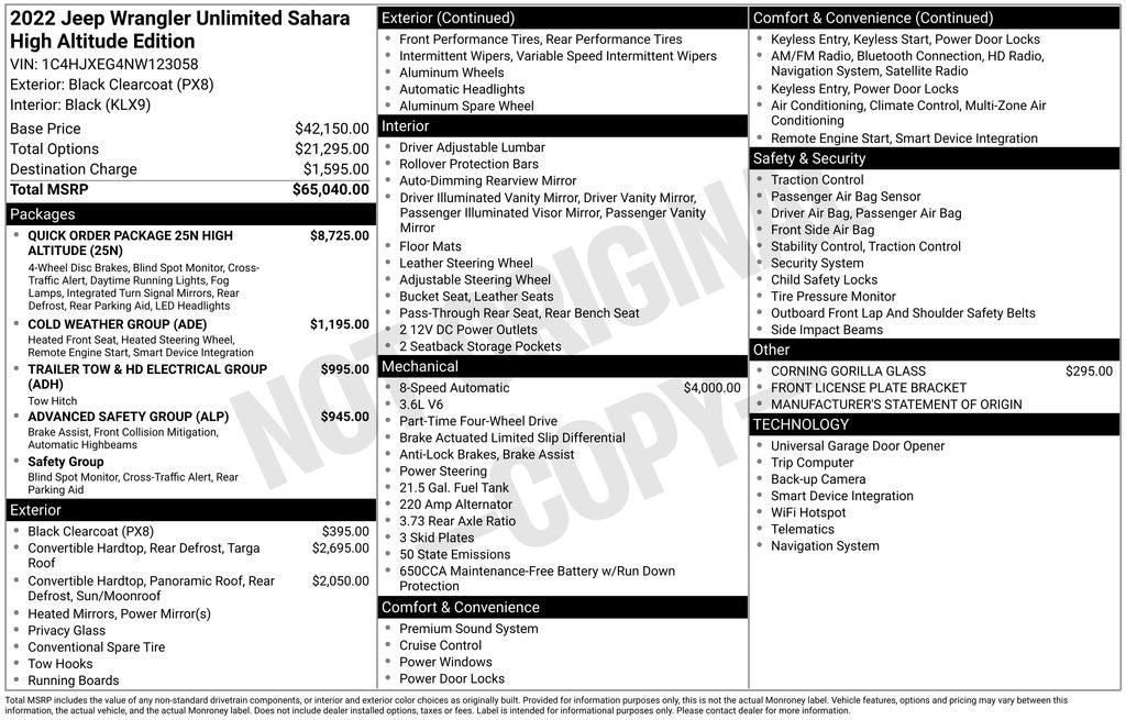 2022 Jeep Wrangler Unlimited Sahara High Altitude