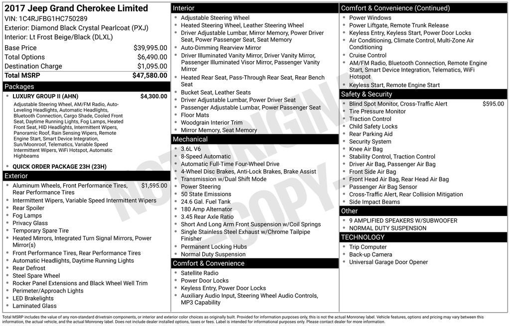 2017 Jeep Grand Cherokee Limited