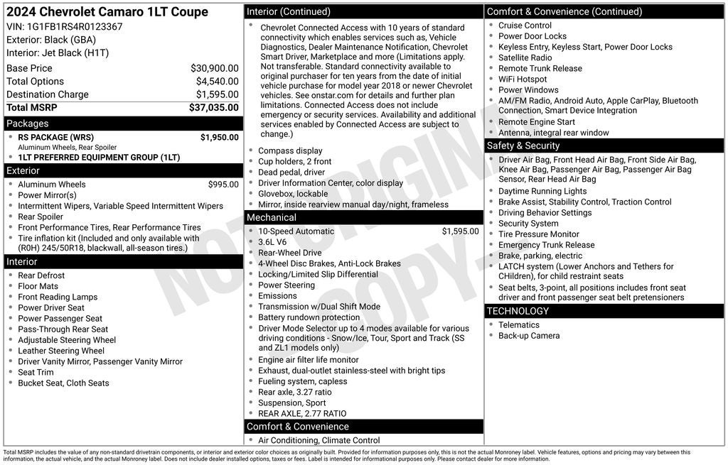 2024 Chevrolet Camaro 1LT