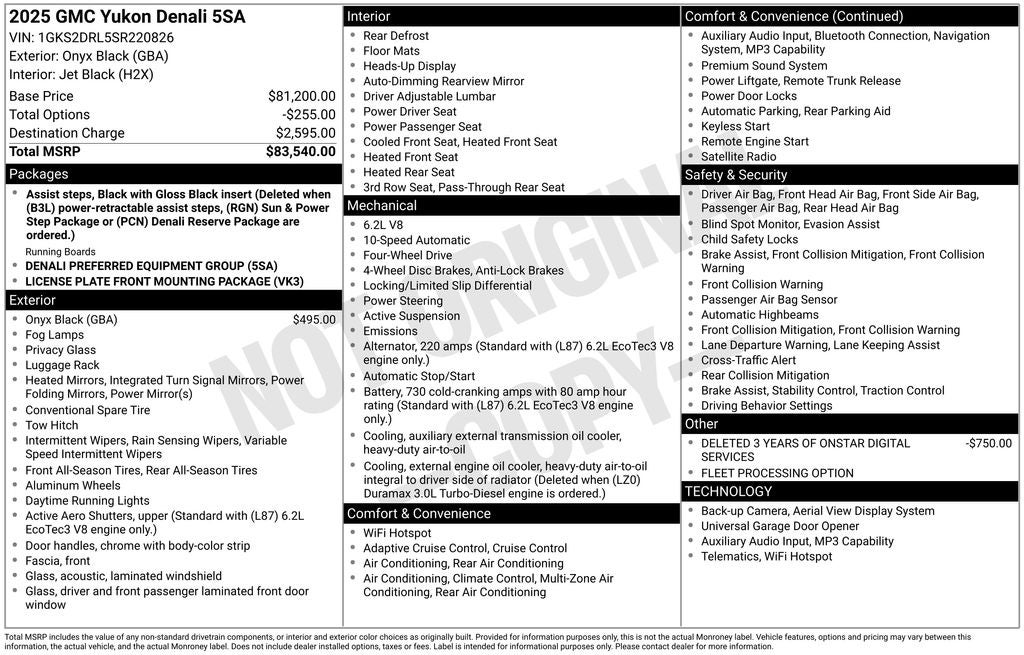 2025 GMC Yukon Denali