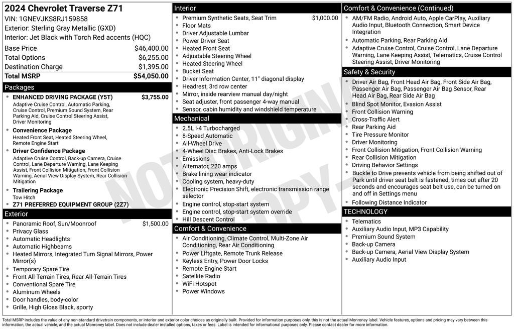 2024 Chevrolet Traverse Z71