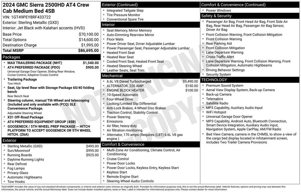 2024 GMC Sierra 2500HD AT4