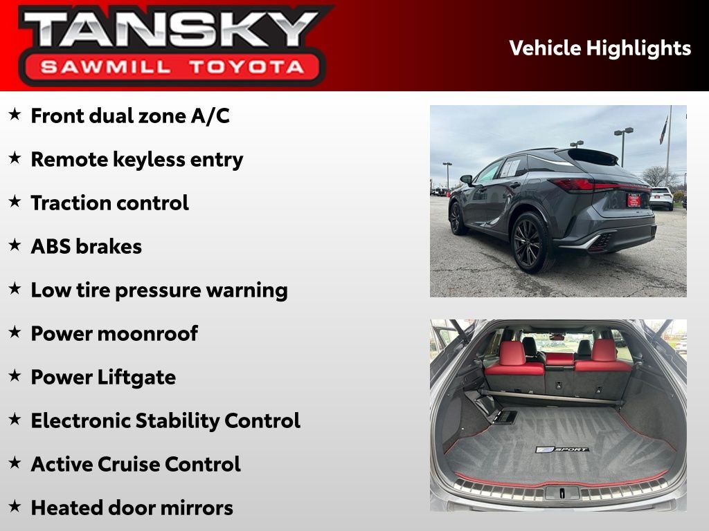 2024 Lexus RX 350 F Sport Handling