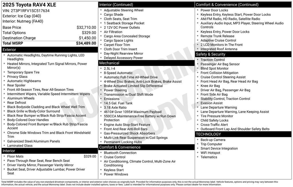 2025 Toyota RAV4 XLE