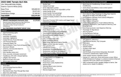 2022 GMC Terrain SLE
