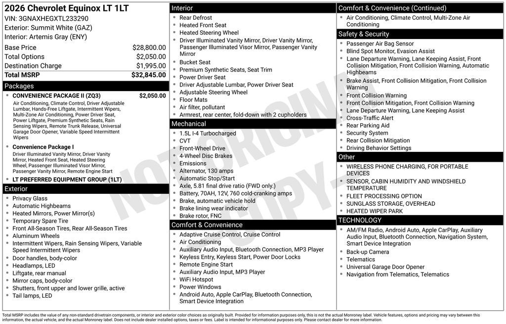 2026 Chevrolet Equinox LT