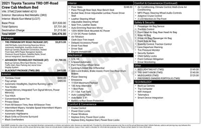 2021 Toyota Tacoma TRD Off-Road V6