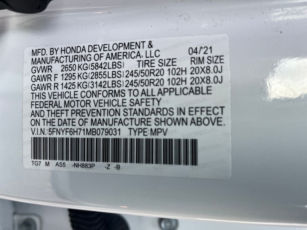 2021 Honda Pilot Black Edition