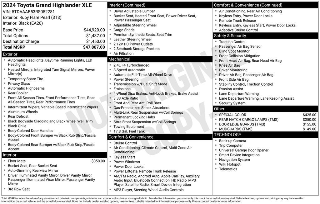 2024 Toyota Grand Highlander XLE