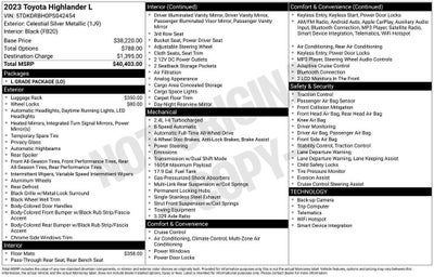 2023 Toyota Highlander L
