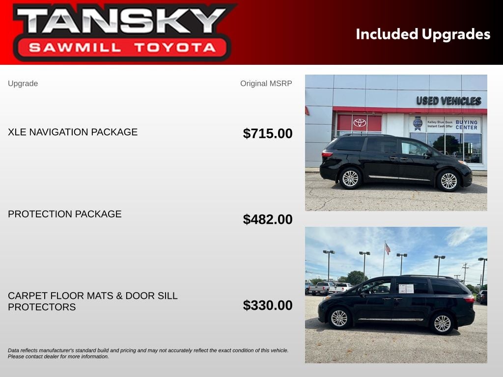 2016 Toyota Sienna XLE 8 Passenger