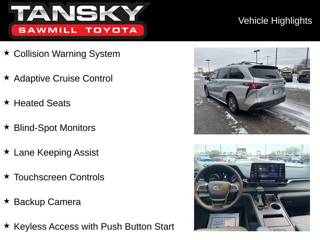 2023 Toyota Sienna XLE 7 Passenger