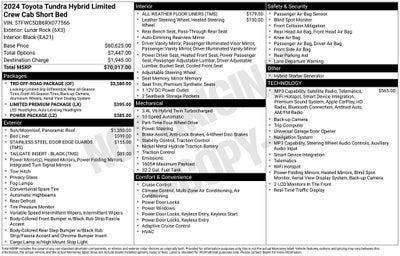 2024 Toyota Tundra Hybrid Limited