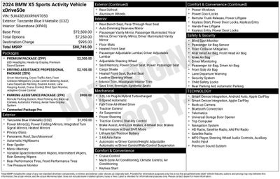 2024 BMW X5 xDrive50e