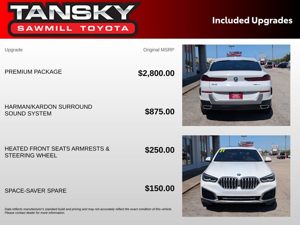 2021 BMW X6 xDrive40i