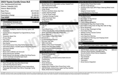 2023 Toyota Corolla Cross XLE
