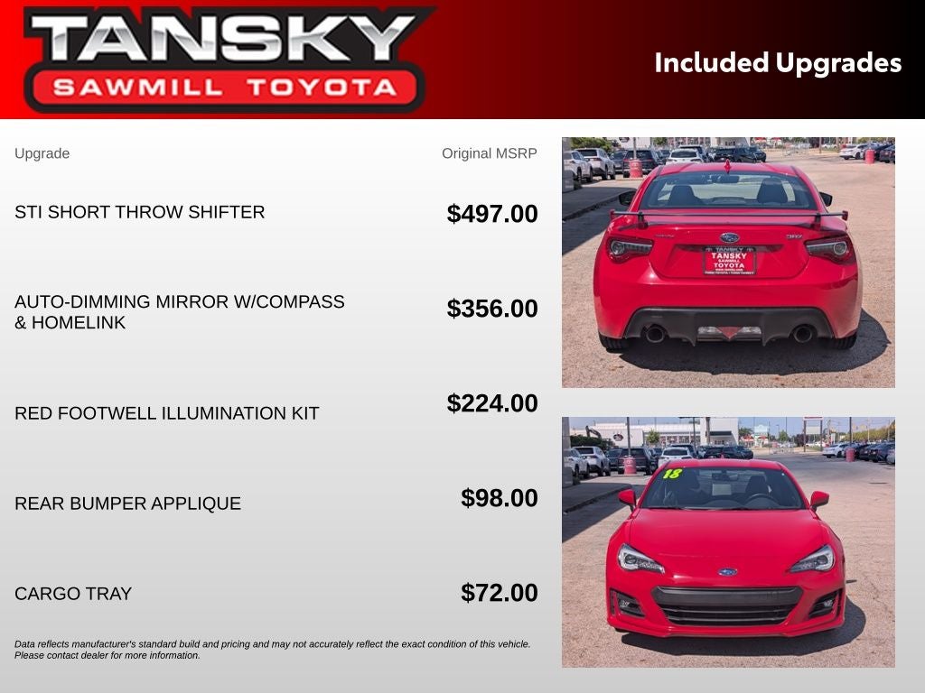 2018 Subaru BRZ Limited