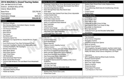 2016 Mazda Mazda3 s Grand Touring