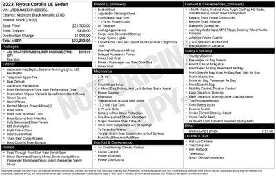 2023 Toyota Corolla LE