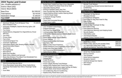 2024 Toyota Land Cruiser Base