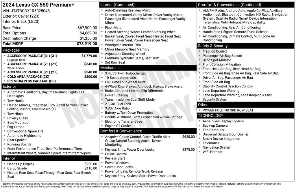 2024 Lexus GX 550 Premium+