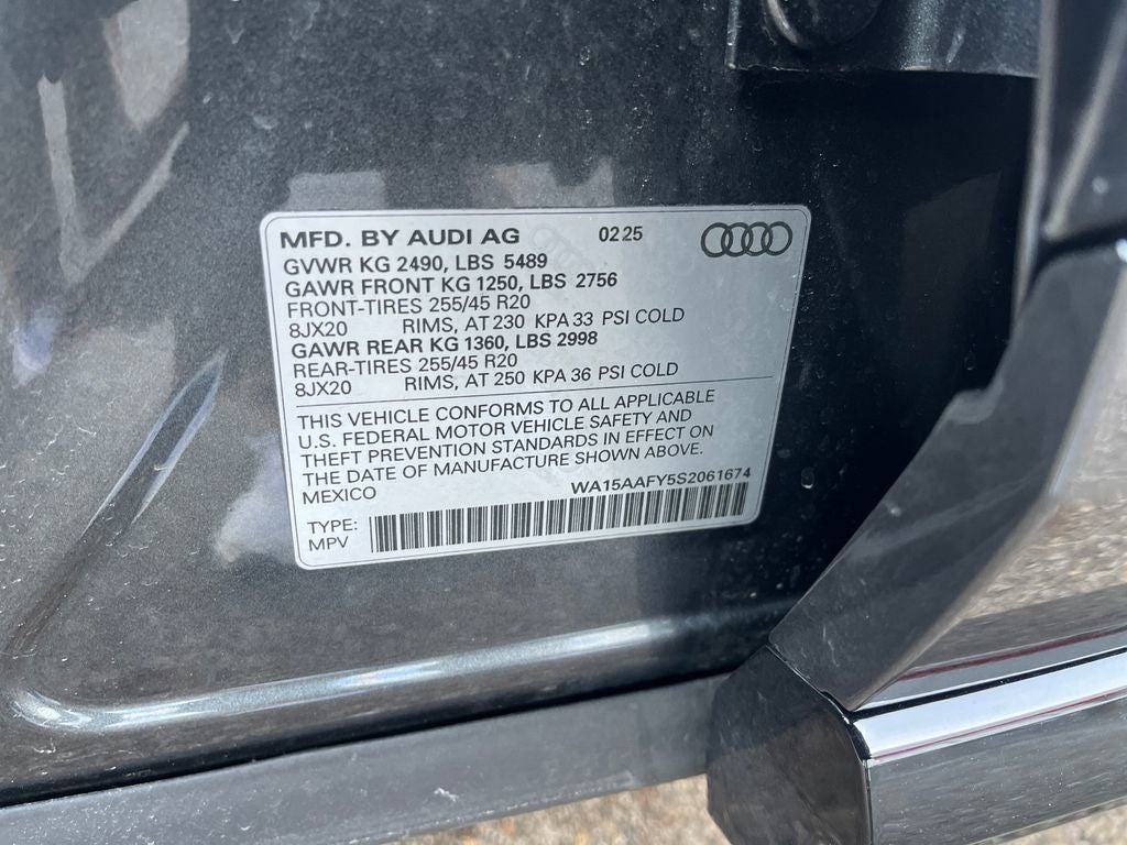 2025 Audi Q5 Sportback 45 S line Premium quattro