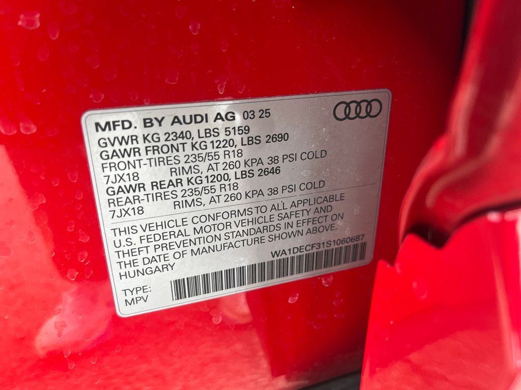 2025 Audi Q3 Premium S Line quattro