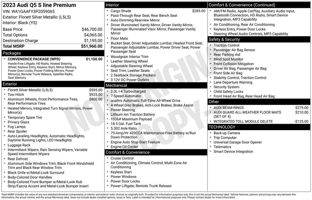 2023 Audi Q5 45 S line Premium quattro